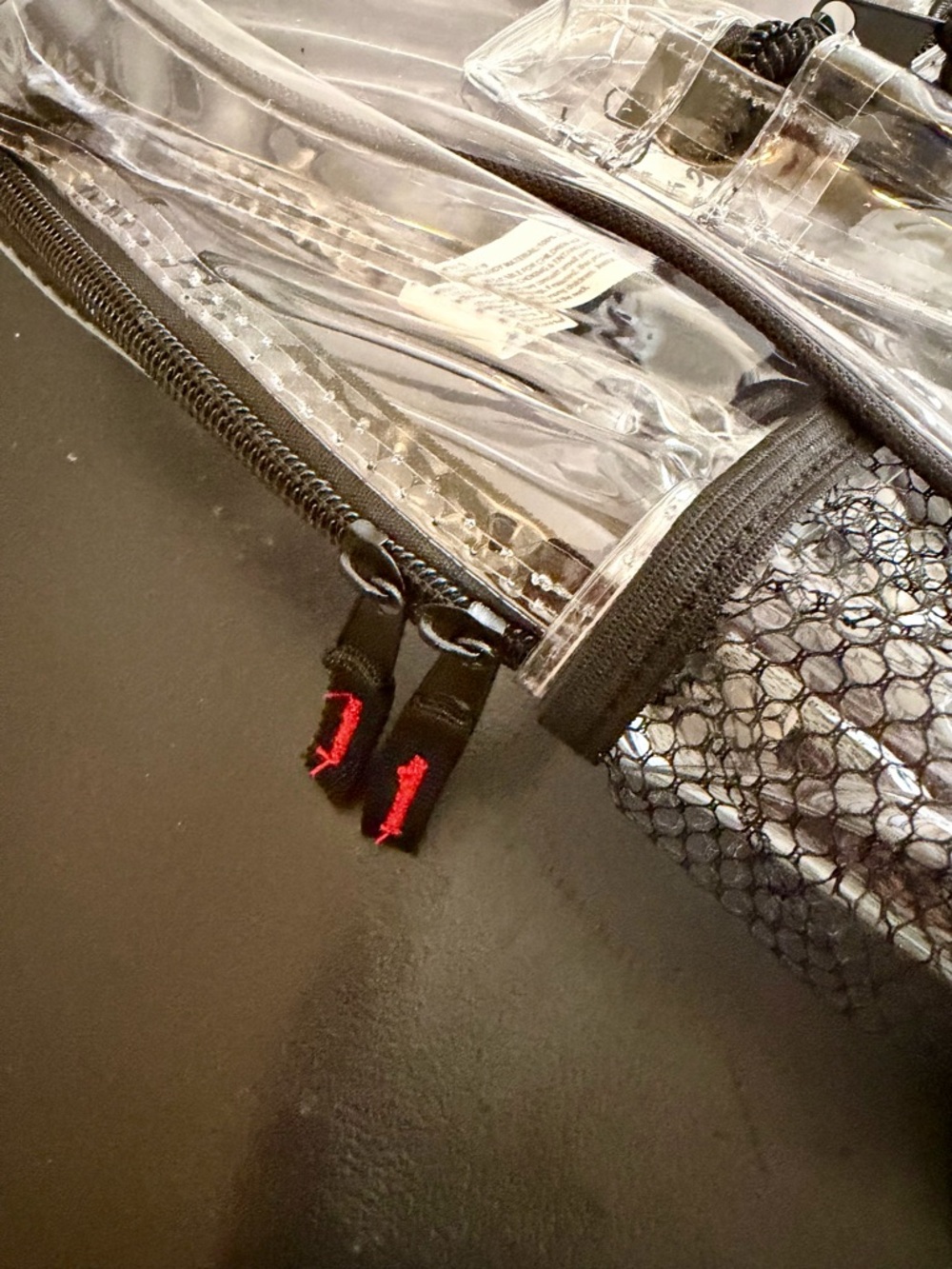 Clear Black Trim Travel Organizer Pouch for Men